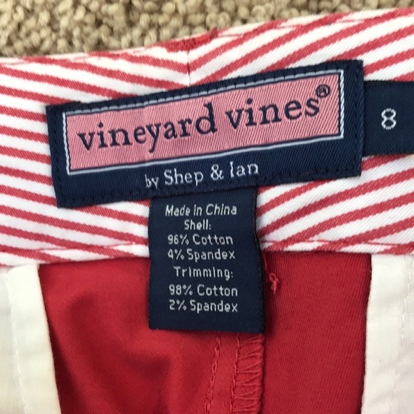 VINEYARD VINES size 8 cotton crop ankle pants - Picture 2 of 8